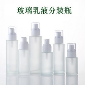 Glass lotion bottle