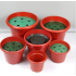 Plastic flower pots